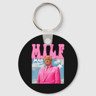 Chaveiro M.i.l.f Man I Love Felons Funny Trump Pink 2024 El
