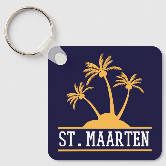 Chaveiro Maarten, a ilha amigável Sint Martin (Frente)