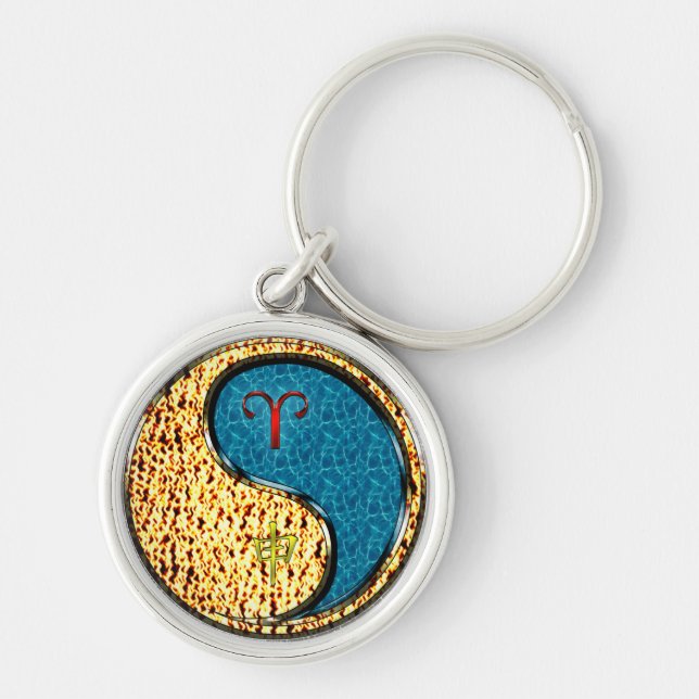 Chaveiro Macaco Aries & Water (Frente)