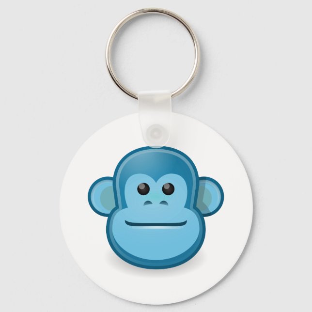 Chaveiro Macaco Azul (Frente)