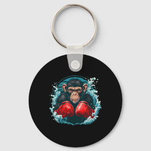 Chaveiro Macaco-Boxer Com Luvas-Boxim Engraçadas
