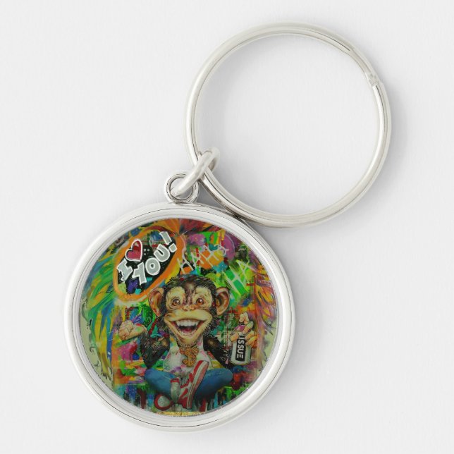 Chaveiro Macaco chan  (Frente)