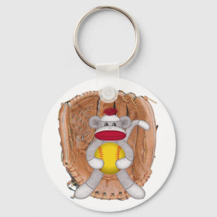 Chaveiro Macaco da peúga do softball