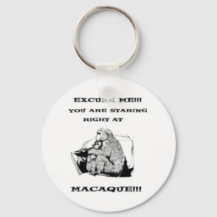 Chaveiro macaco de Macaque engraçado do humor ofensivo