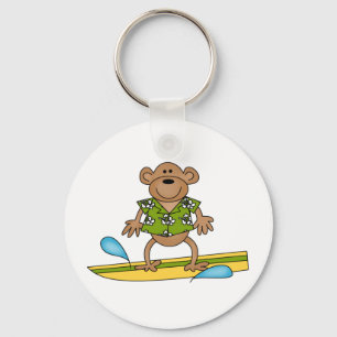 Chaveiro Macaco de Surfer de Verão
