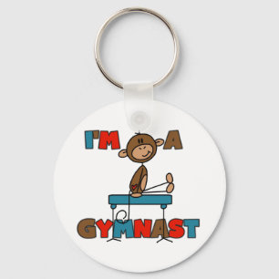 Chaveiro Macaco Eu sou um Ginasta