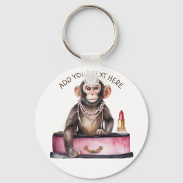 Chaveiro macaco na mesa