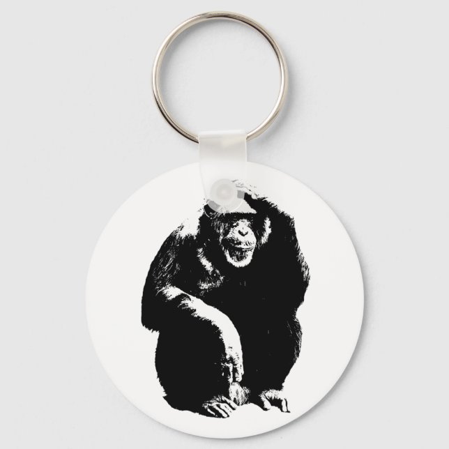 Chaveiro Macaco Pensando (Frente)