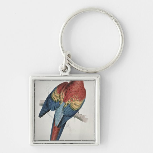 Chaveiro Macaw vermelho e amarelo (Frente)