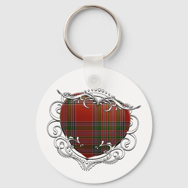 Chaveiro MacBean Tartan Heart (Frente)