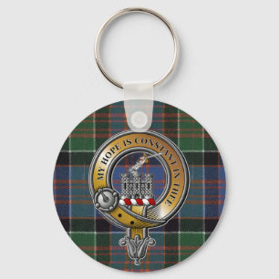 Chaveiro MacDonald Clanranald Tartan e Crachá