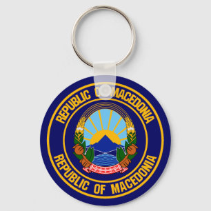 Chaveiro Macedônia Round Emblem