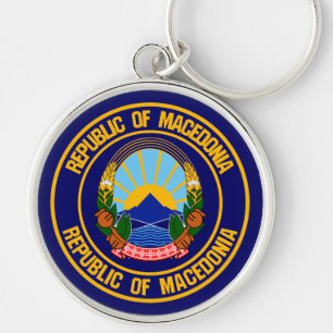 Chaveiro Macedônia Round Emblem