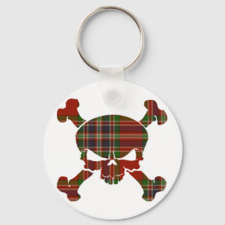 Chaveiro MacFarlane Tartan Skull sem faixa