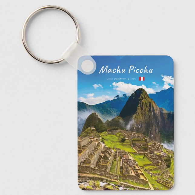 Chaveiro Machu Picchu, Peru - Ruínas da Cidadela Inca Cláss (Frente)