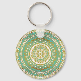 Chaveiro Madala azul e dourada