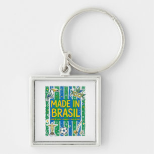Chaveiro Made In Brasil Cultural Icons Colorful Design