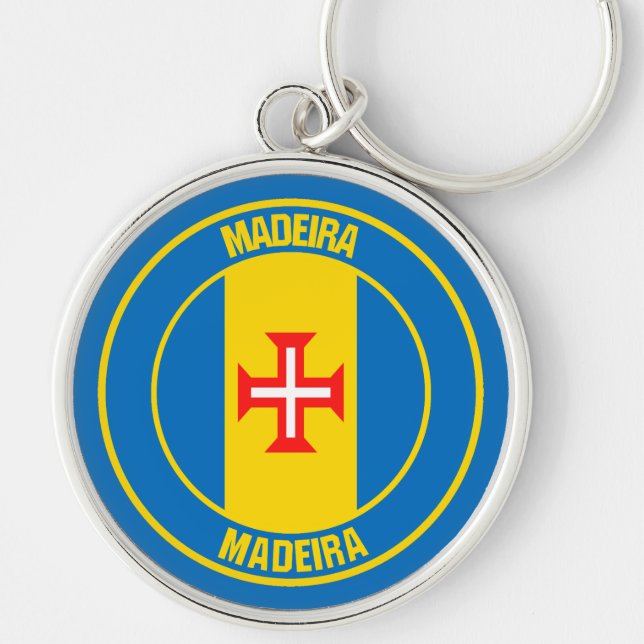 Chaveiro Madeira Round Emblem (Frente)