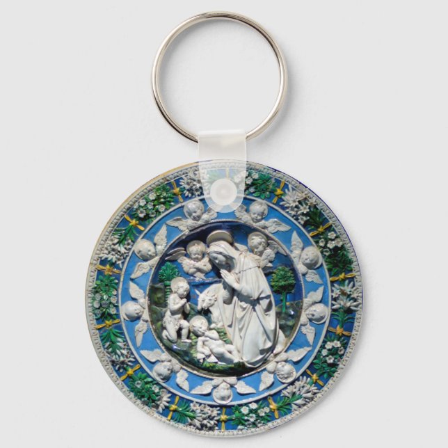 CHAVEIRO MADONNA COM CRIANÇAS E ÂNGULOS (Frente)