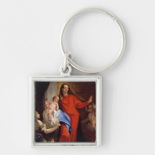 Chaveiro Madonna do rosário (óleo em canvas)