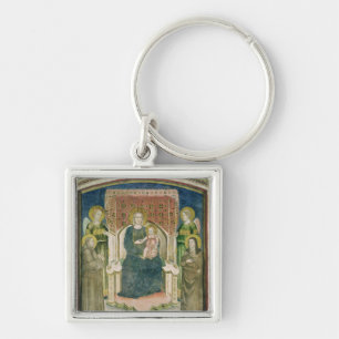 Chaveiro Madonna Enthroned com o St Francis de Assisi
