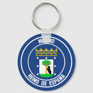 Chaveiro Madrid Round Emblem