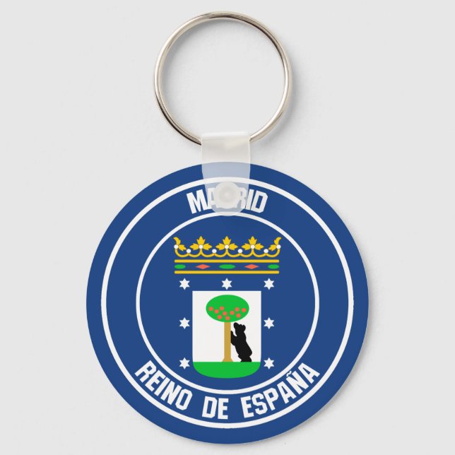 Chaveiro Madrid Round Emblem (Frente)