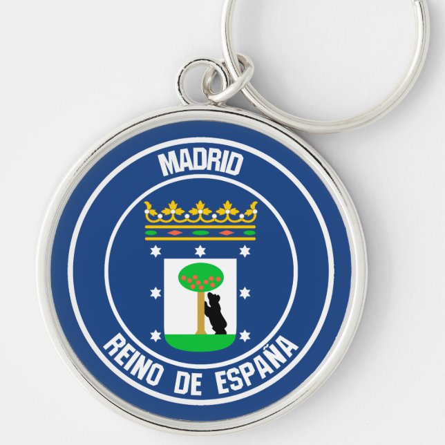 Chaveiro Madrid Round Emblem (Frente)