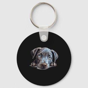 Chaveiro Mãe Cachorro Blue Lacy Pai Espiando Filhote
