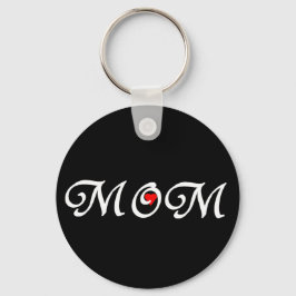 Chaveiro Mãe com coração vermelho