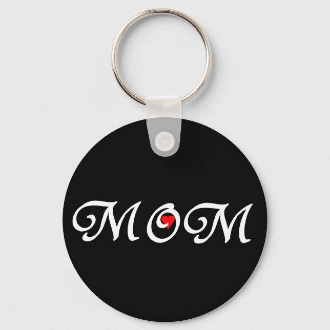 Chaveiro Mãe com coração vermelho (Frente)