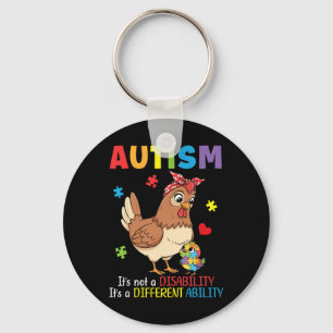 Chaveiro Mãe Consciente do Autismo Galinha Habilidade Difer