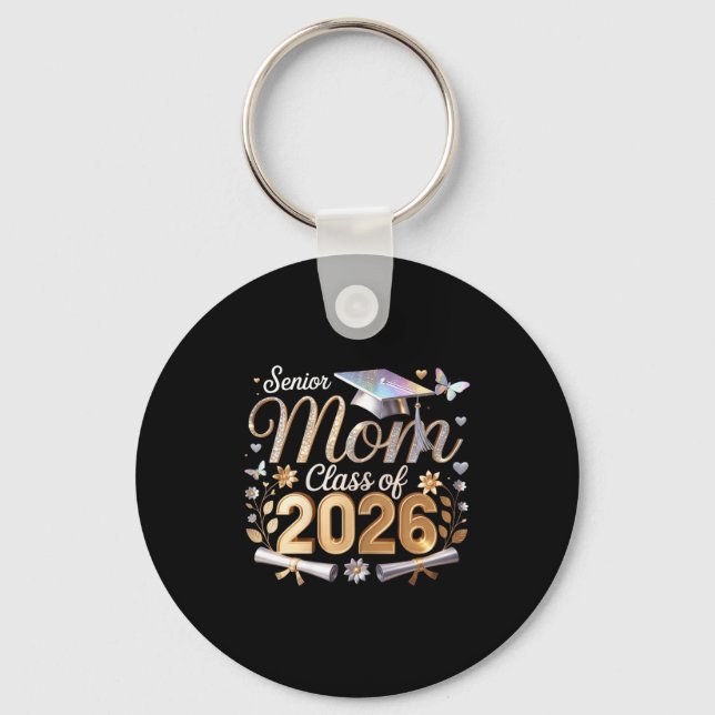 Chaveiro Mãe de aluno veterano turma de 2026  (Frente)