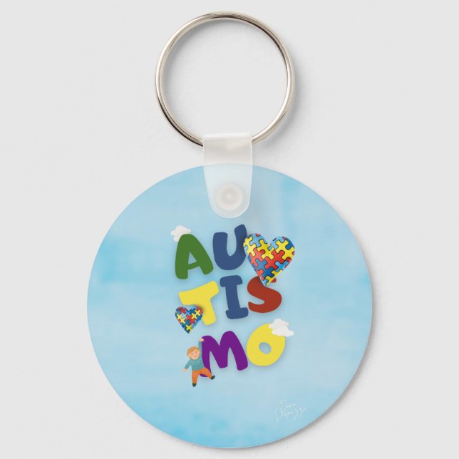 Chaveiro Mãe de Autista (Frente)