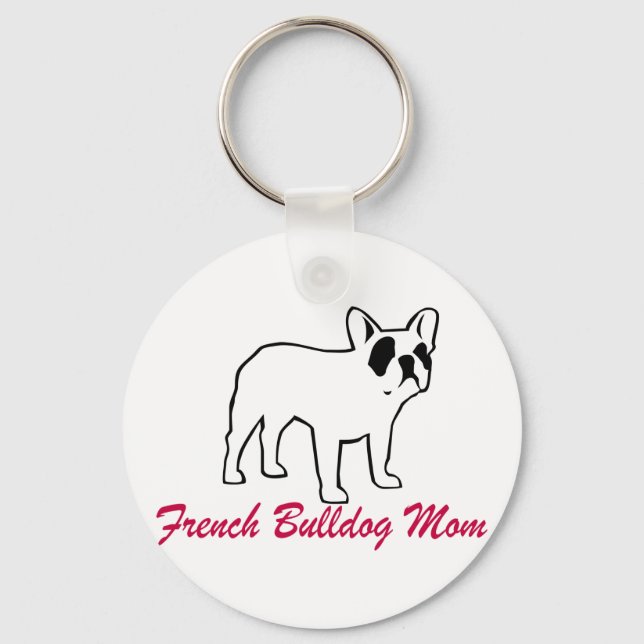 Chaveiro Mãe de Buldogue Francês (Frente)