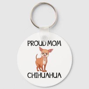 Chaveiro Mãe de Cachorrinho Fofo Cartoon Chihuahua