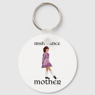 Chaveiro Mãe de Dança Step Irlandesa - Bege Roxo