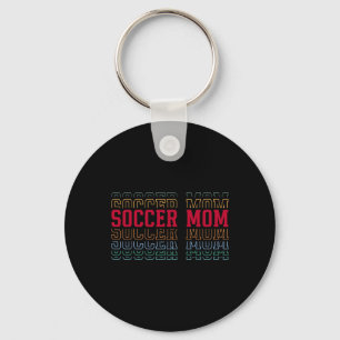 Chaveiro Mãe de Futebolista Camisa Engraçada Camadas Mother