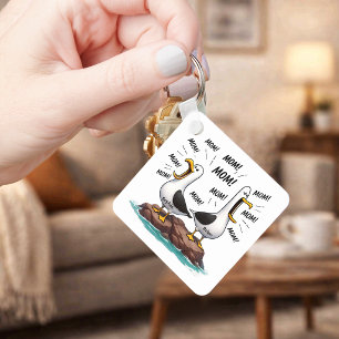 Chaveiro Mãe de Gaivota Divertida Personalizada