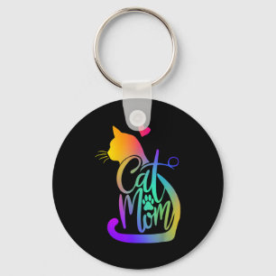Chaveiro Mãe de Gato Amante de Gato Fofo Dia das Mães Mamãe