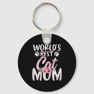Chaveiro Mãe de gato do mundo - mãe amante de gatos engraça