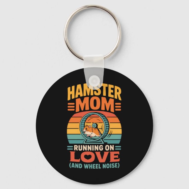 Chaveiro Mãe de Hamster Protetora de Hamster de Estimação (Frente)