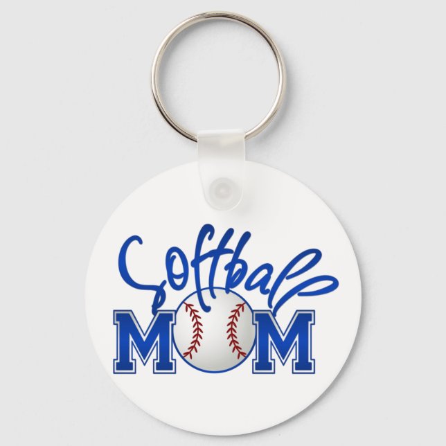 Chaveiro Mãe de Softball (Frente)