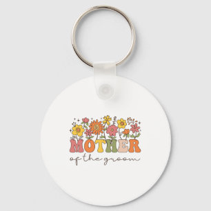 Chaveiro Mãe do Noivo Floral de Flores Silvestres Par
