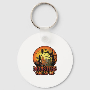Chaveiro Mãe dos Monstros Halloween Esqueleto Abóbora Coruj
