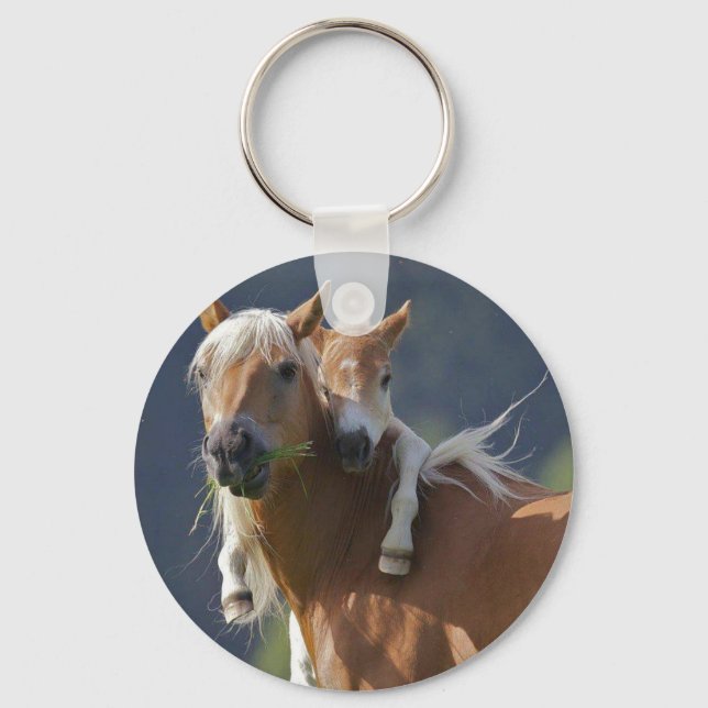 Chaveiro Mãe e Bebê Cavalo (Frente)