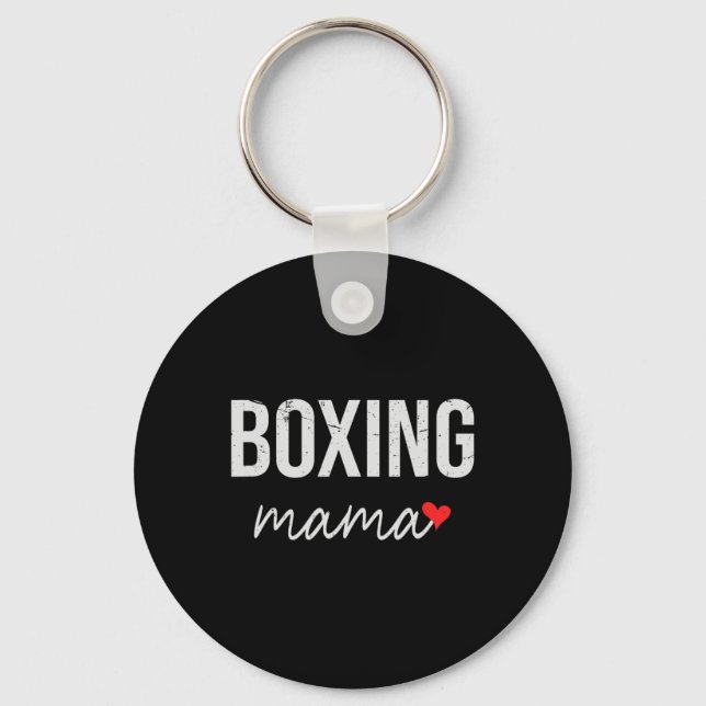 Chaveiro Mãe Engraçada De Boxing - Bonita Mama De Boxing Do (Frente)