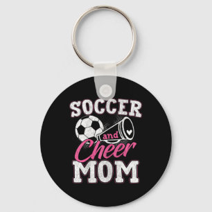 Chaveiro Mãe engraçada de torcida de futebol e mãe de torci