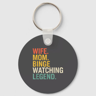 Chaveiro Mãe Esposa. Mãe. Lenda do Maratona de Séries, Fras