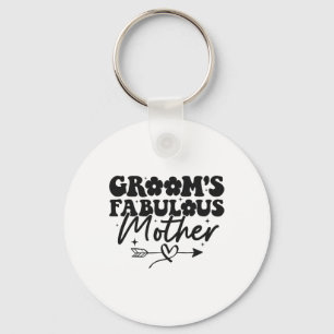 Chaveiro Mãe Fabulosa do Groovy Mãe do Noivo